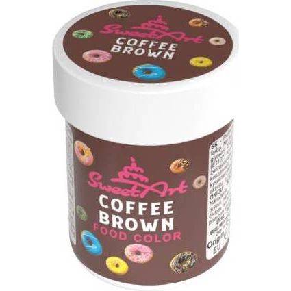 SweetArt gelová barva Coffee Brown (30 g)