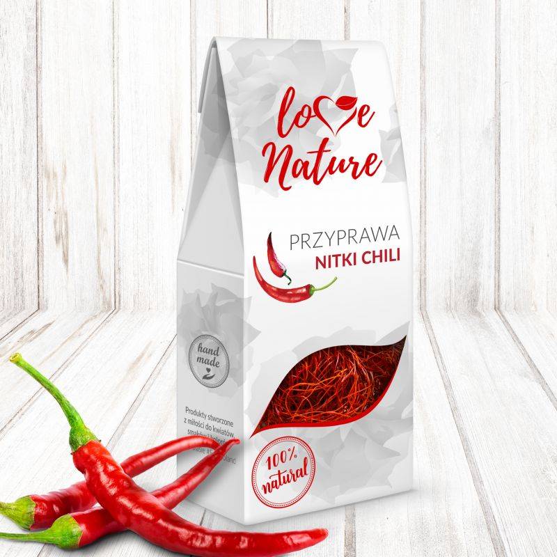 Nitky sušeného chili 20g 100% přírodní - Love Natur