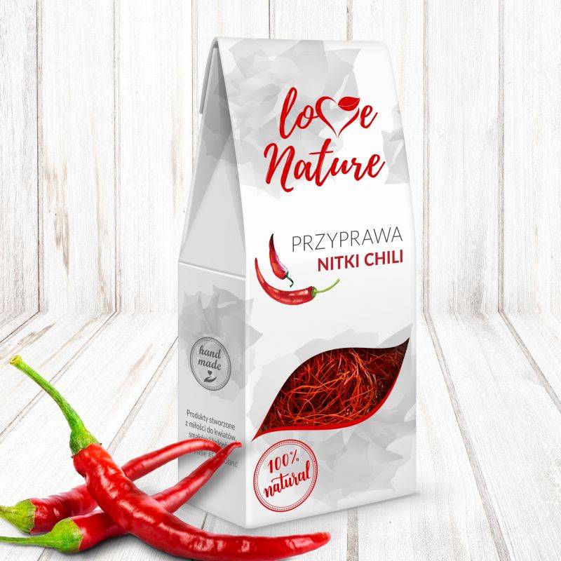 Nitky sušeného chili 20g 100% přírodní - Love Natur Obrázek