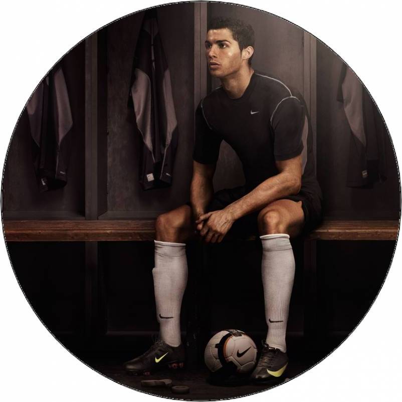 Jedlý papír Cristiano Ronaldo v šatně 19,5 cm