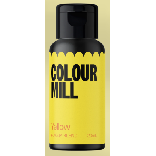 Aqua blend 20ml yellow 20ml - colour mill
