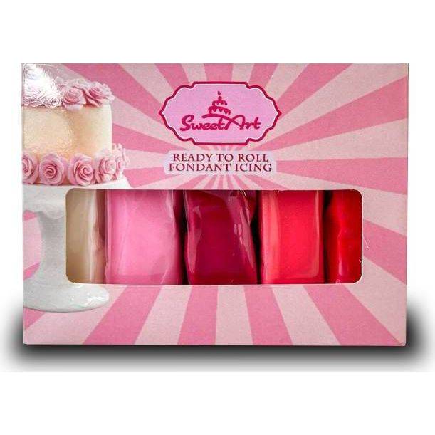 SweetArt potahovací a modelovací hmoty vanilkové Princess mix (5x100 g)