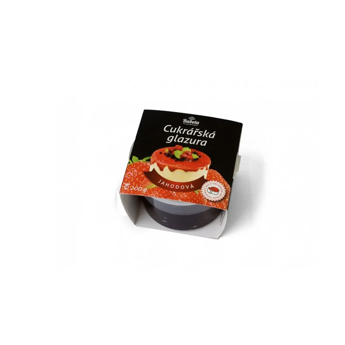 Cukrářská glazura jahodová 200g - Kovandovi