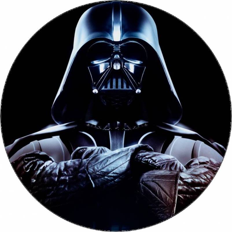 Jedlý papír Star wars Darth Vader tmavé pozadí 19,5 cm