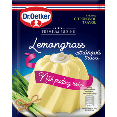 Dr. Oetker Premium puding Lemongrass citronová tráva (40 g)