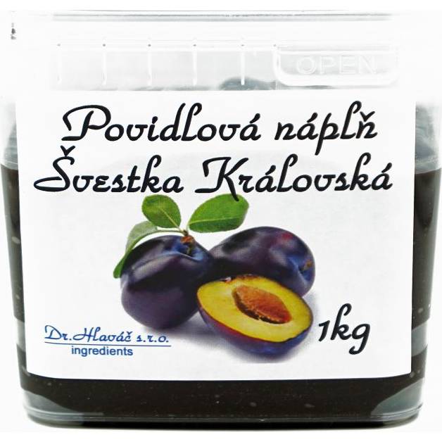 Povidlová náplň ŠVESTKA Královská 1kg - Dr. Hlaváč