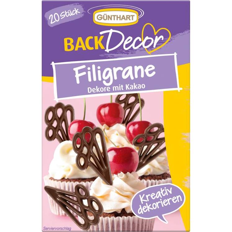 Čokoládové filigránky 20 ks - Gunthart - Gunthart