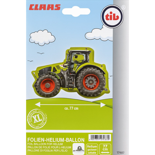 Fóliový balónek traktor 77cm - tib - tib