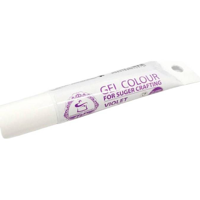 Fotografie Gelová barva tuba (Violet) fialová 20 g - Food Colours