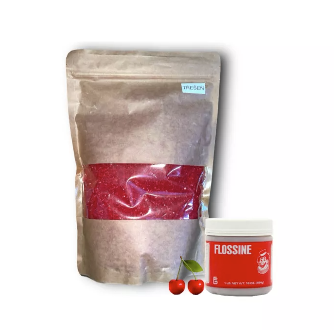 Cukr na cukrovou vatu  - 1 Kg - Třešeň - Knapro