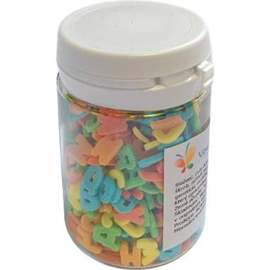 Fotografie Cukrová písmenka BAREVNÁ 40 g - Vola colori