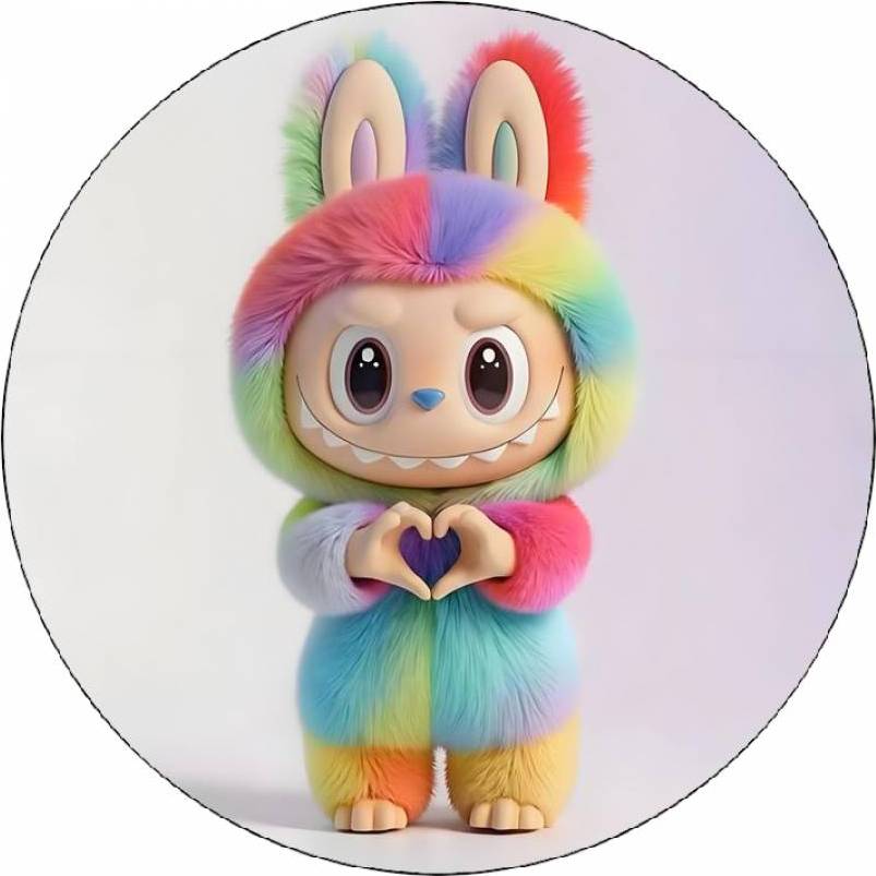 Jedlý papier dúhový Labubu 19,5 cm - Pictu Hap - Magic