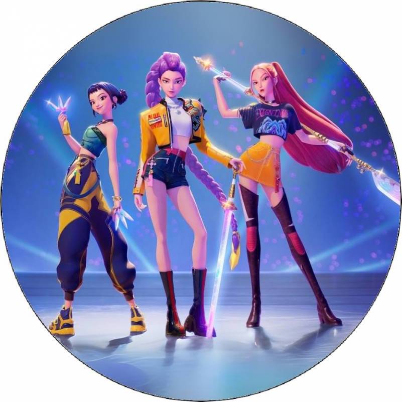 Jedlý papier K-pop Lovkyňa démonov 19,5 cm - Pictu Hap - Magic