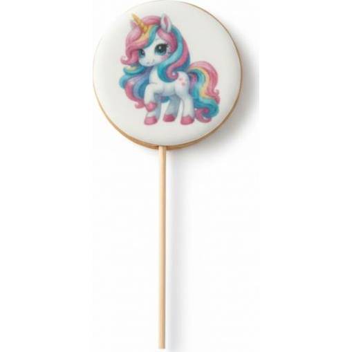 Zázvorový perníček na špejli jednorožec 25 g - I LOVE CAKES - I LOVE CAKES