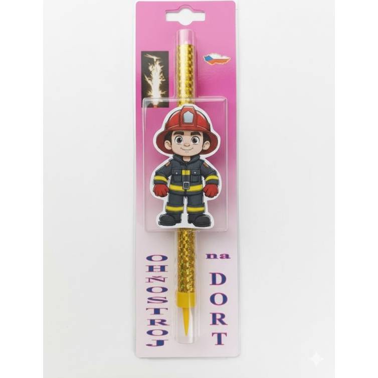 Dortová fontána hasič - 1 ks - PREZENT - PREZENT