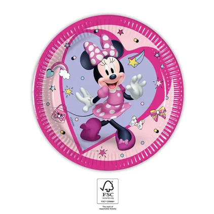 Papierové taniere Minnie 19,5 cm 8 ks - Procos - Procos