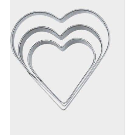 Sada vykrajovateľov srdiečok o veľkosti 4 / 5 / 6 cm - Stadter - Stadter