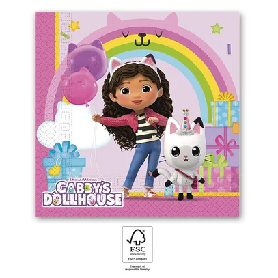 Papierené vreckovky Gábine kúzelný domček 33x33 cm 20 ks - Procos - Procos