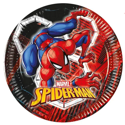 Papierové taniere Spiderman 19,5 cm 8 ks - Procos - Procos