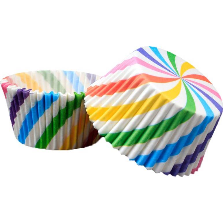 Cukrárenský košíček dúha 50x30mm 1000ks - Cakesicq - Cakesicq