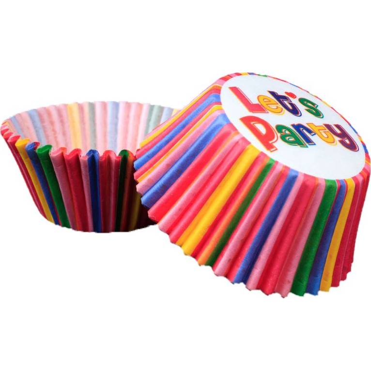 Cukrárenský košíček farebný lets party 50x30mm 1000ks - Cakesicq - Cakesicq