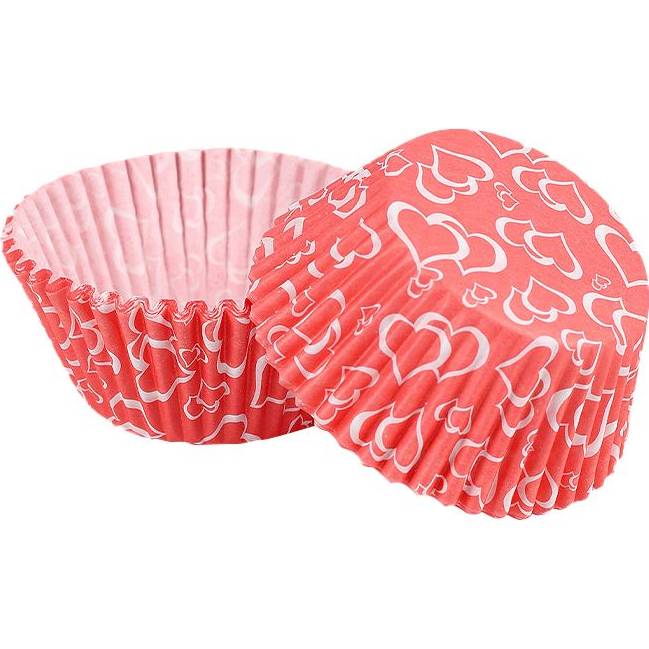 Cukrovinkový košíček srdiečka 50x30mm 1000ks - Cakesicq - Cakesicq