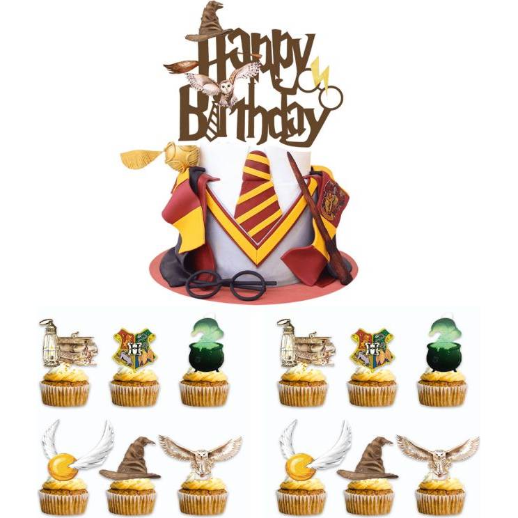 Zápich na tortu Happy birthday, Harry Potter 25 ks - Cakesicq - Cakesicq